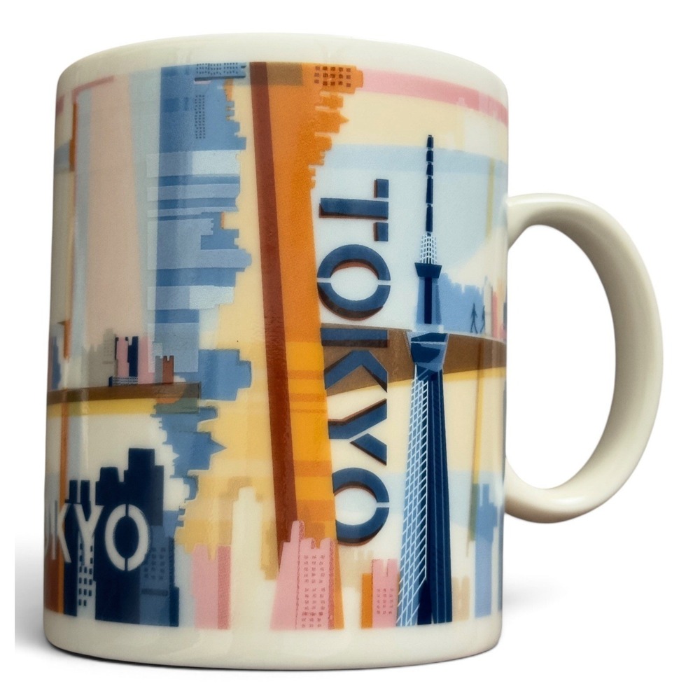 Starbucks Coffee Mug 2013 Tokyo Japan Ceramic Collector's Series City Scene